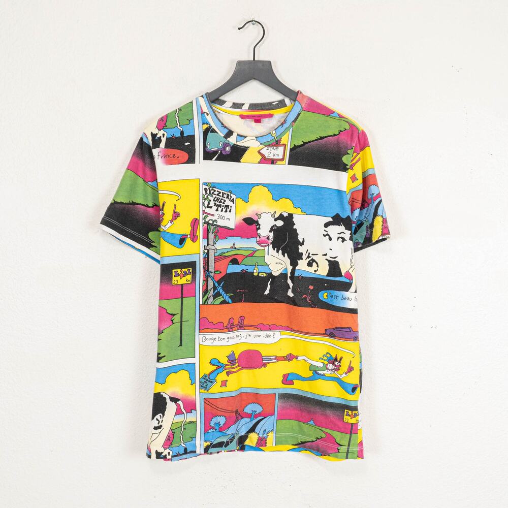 The Elder Statesman Men's Cartoon Print Jersey T-Shirt size Medium